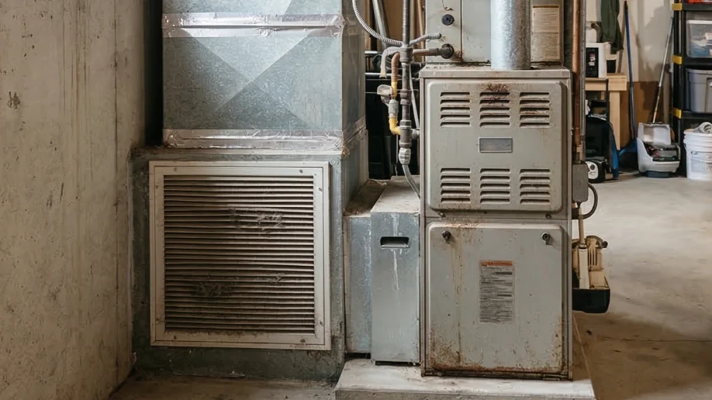 an older HVAC system